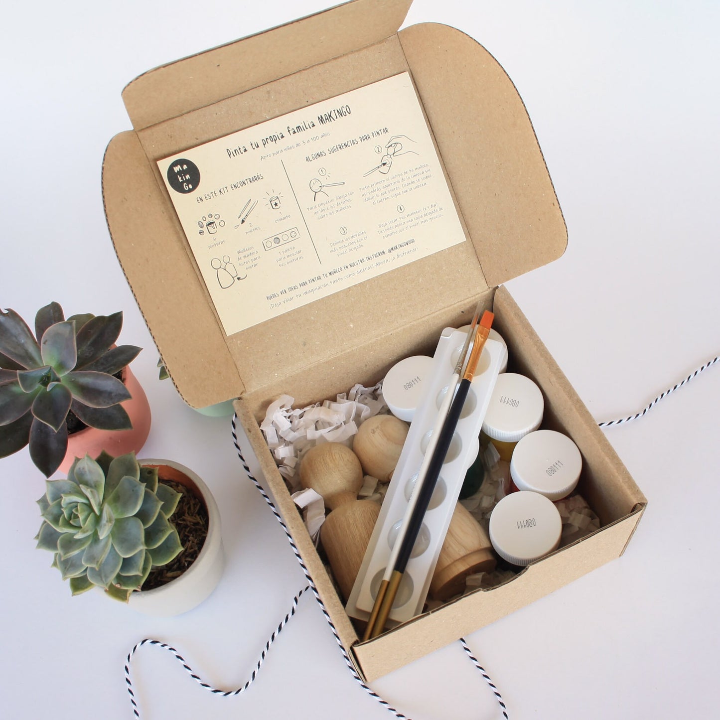 DIY Wooden Peg Doll Craft Kit for Children
