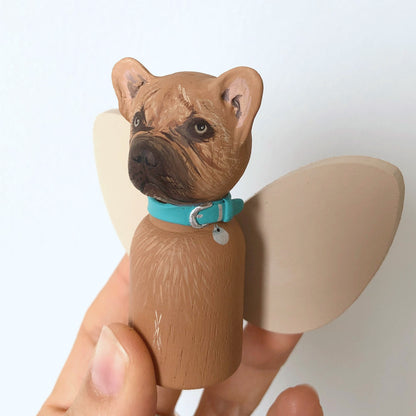 Custom Dog Wooden Peg Doll