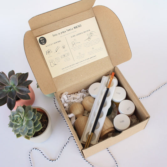 DIY Wooden Peg Doll Craft Kit for Children