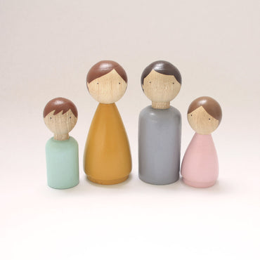 Dollhouse Family Set, Peg people set