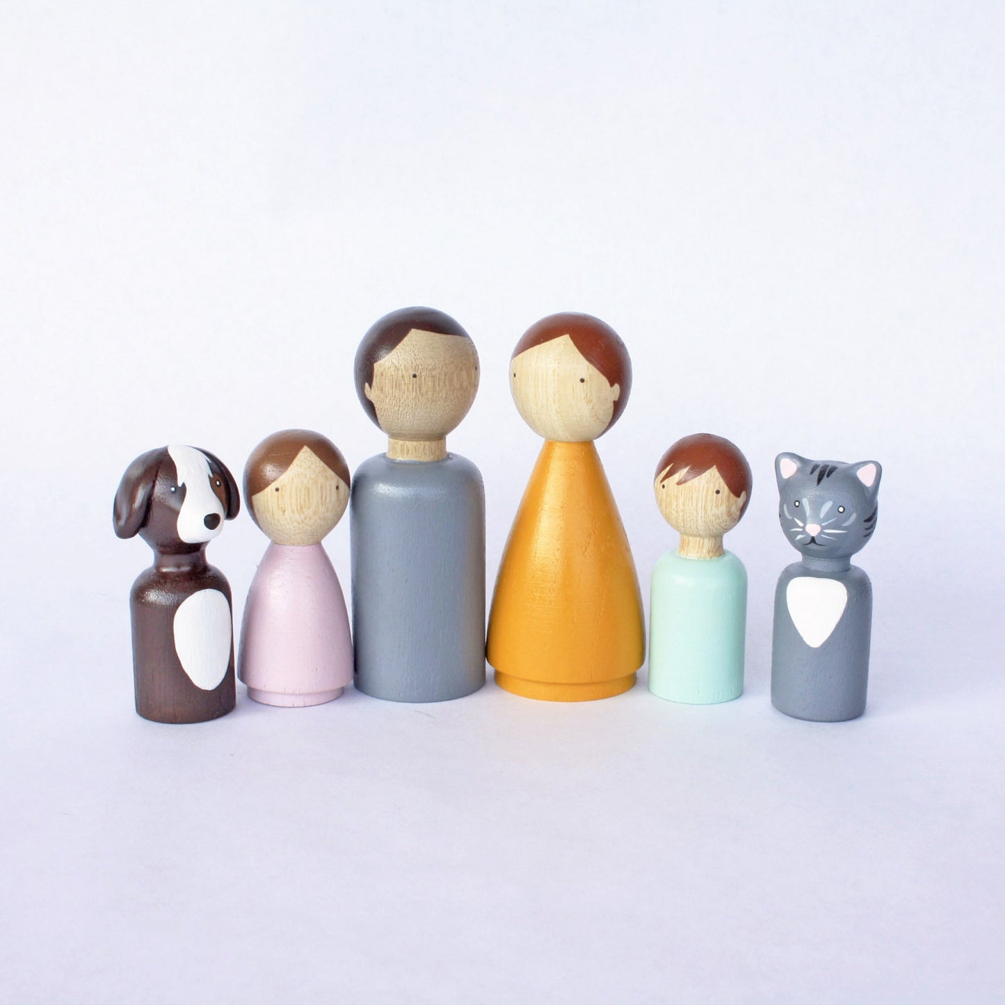 Dollhouse Family Set, Peg people set