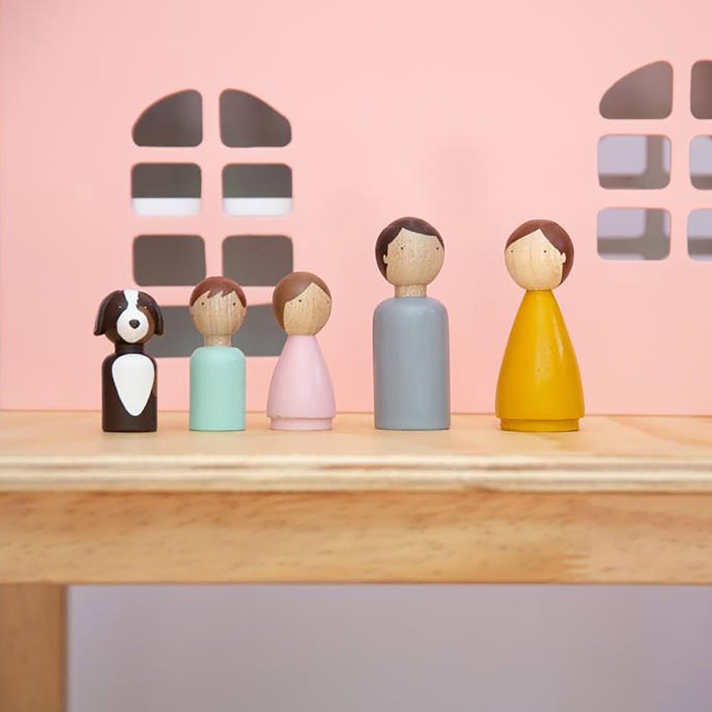 Dollhouse Family Set, Peg people set