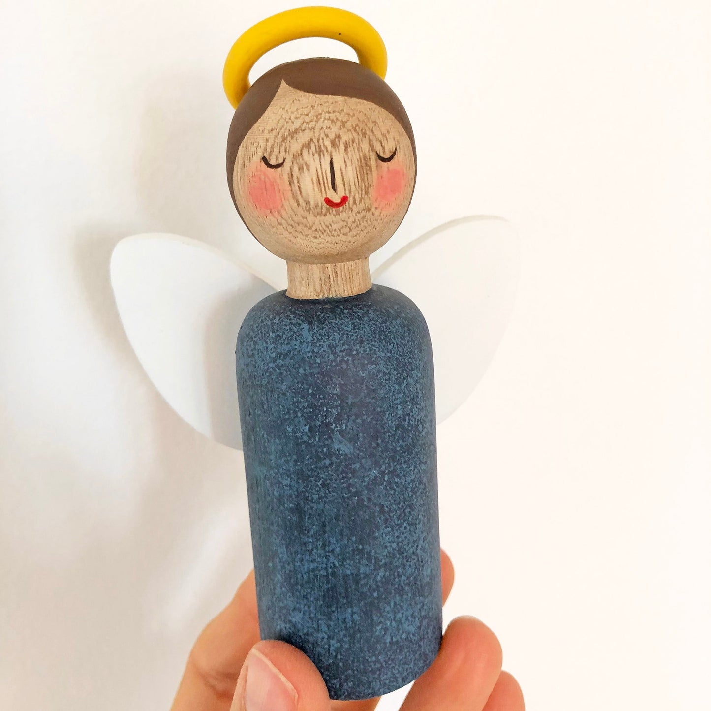 First communion angel, personalized wooden angel