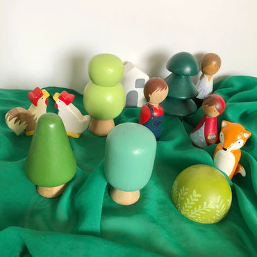Wooden Tree Play Set for Children
