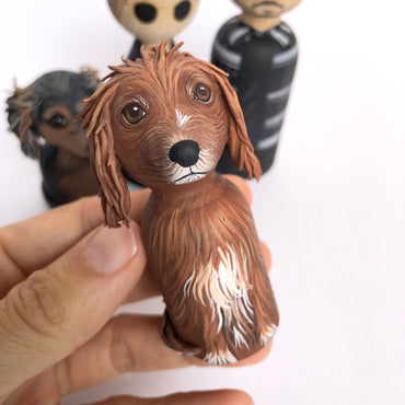 Custom Pet Portrait Doll, Personalized Gift for Dog Mom