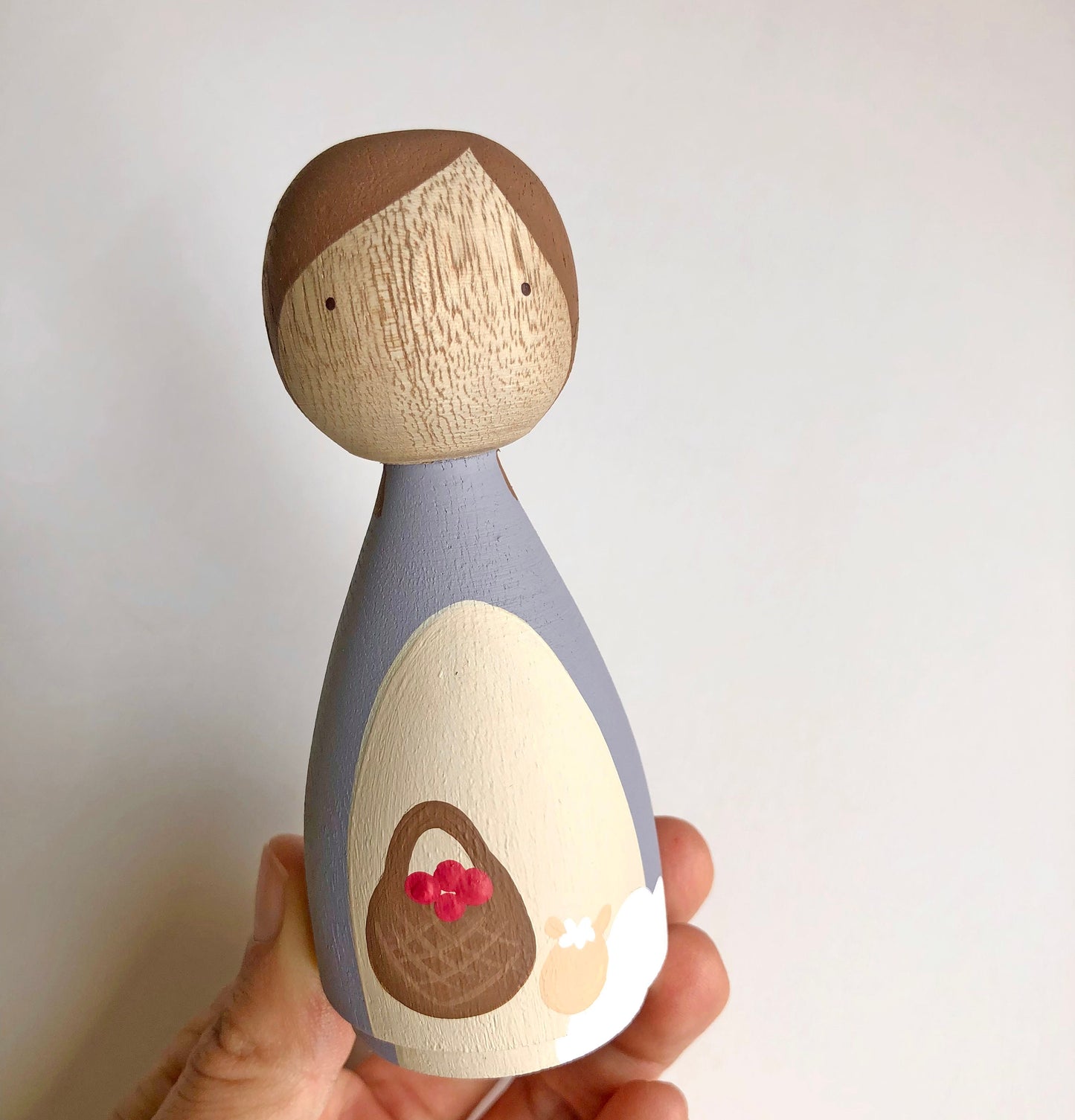 Shepherdess Wooden Doll