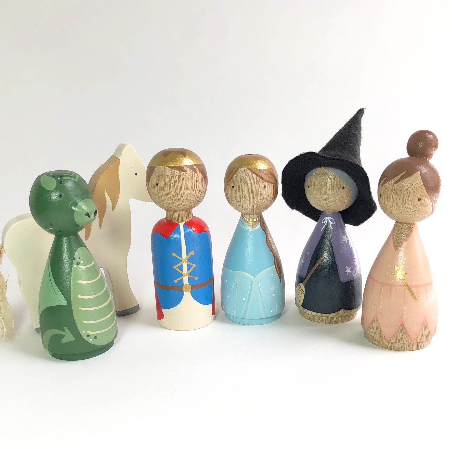 Wooden Fairy Tale Set for Toddlers - Storytelling Toys for Kids