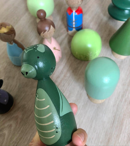 Wooden Fairy Tale Set for Toddlers - Storytelling Toys for Kids