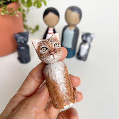 Custom Dog Wooden Peg Doll