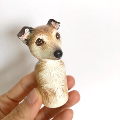 Custom Dog Wooden Peg Doll