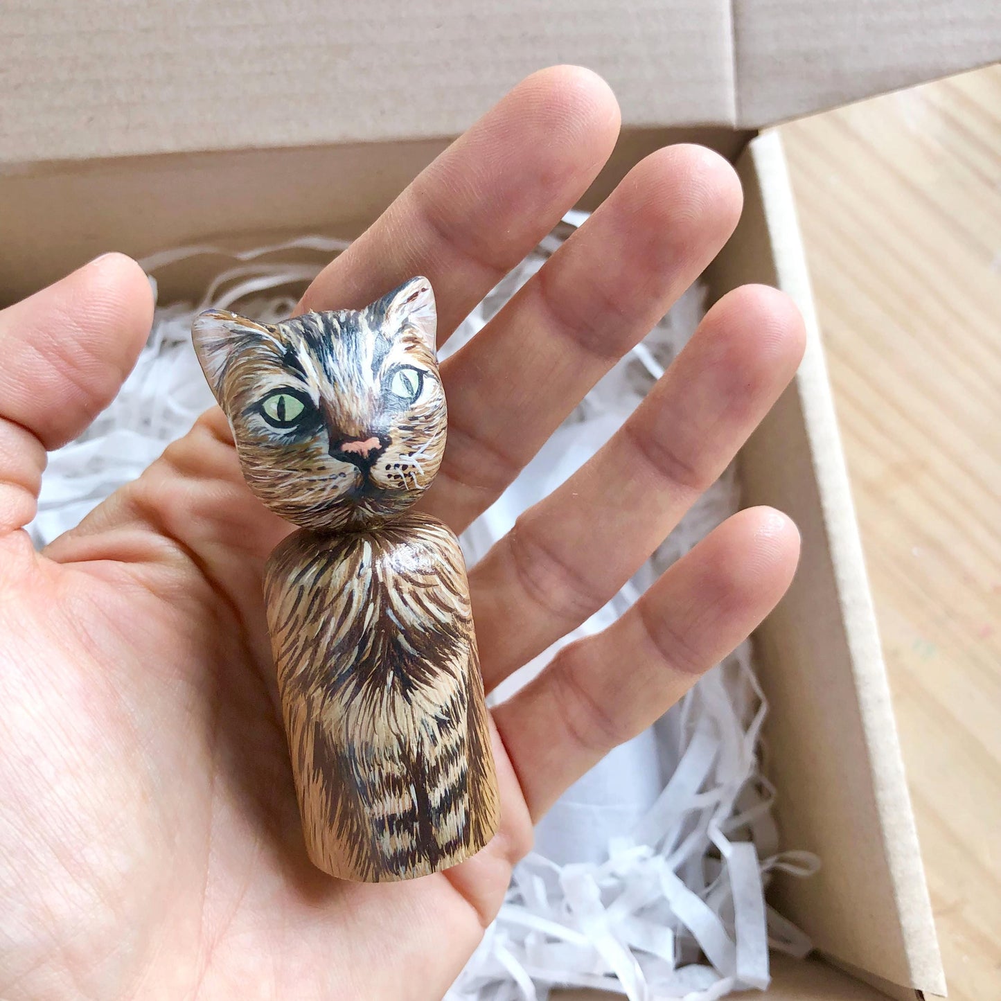 Custom Dog Wooden Peg Doll